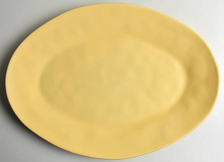 Marin Yellow 20" Oval Serving Platter
