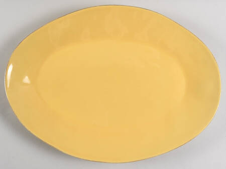 Marin Yellow 15" Oval Serving Platter