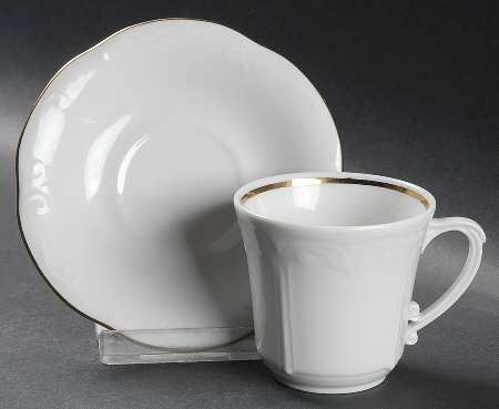 CHZ53 Flat Demitasse Cup & Saucer Set