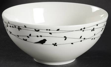 Oiseau Black Soup/Cereal Bowl