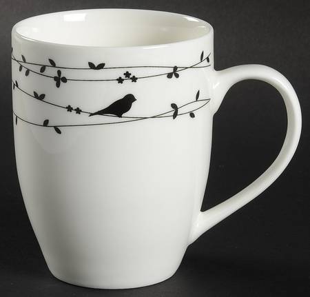 Oiseau Black Mug
