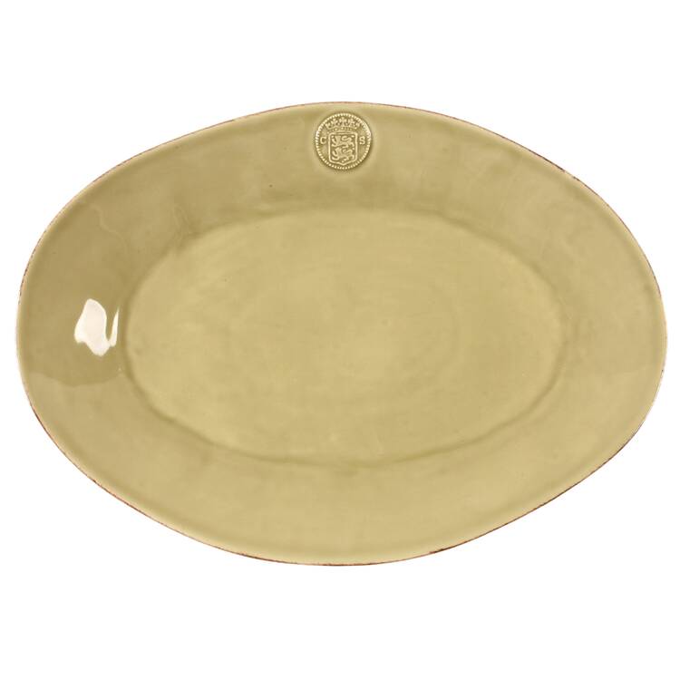 Forum Khaki Green 15" Oval Serving Platter