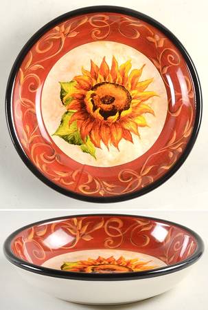 Tuscan Sunflower 9" Soup/Pasta Bowl