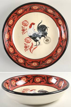 La Provence Rooster 9" Soup/Pasta Bowl