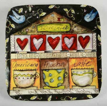 Java Time 14" Square Platter