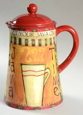 Java Time Coffee Pot & Lid