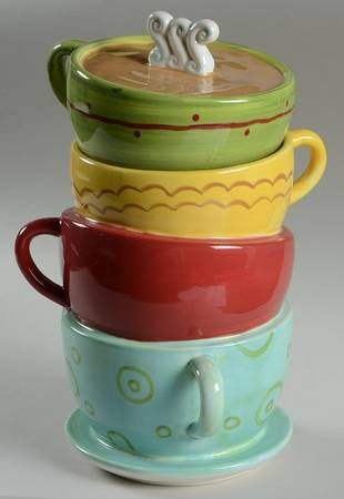 Java Time Figural Cookie Jar & Lid