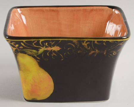 Fruit Filigree Individual Square Ice Cream Dish