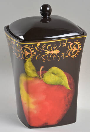 Fruit Filigree Medium Canister & Lid