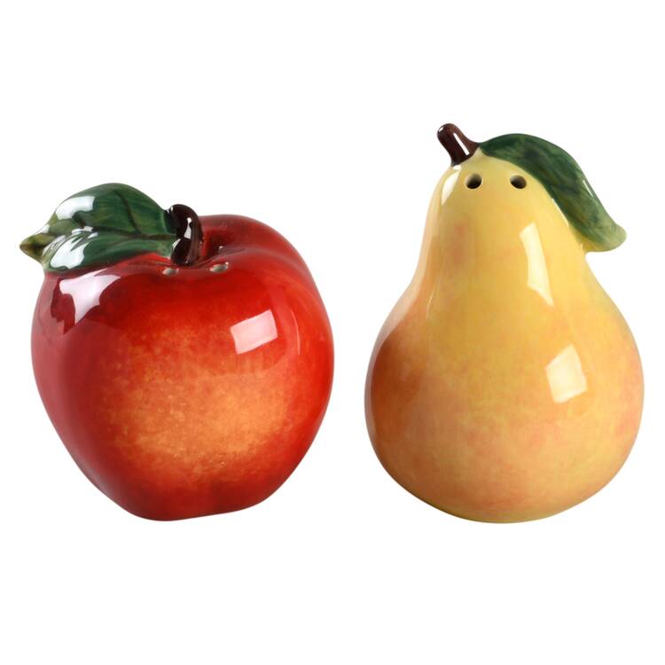 Fruit Filigree Figural Salt & Pepper Set