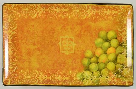 Fruit Filigree 15" Rectangular Serving Platter