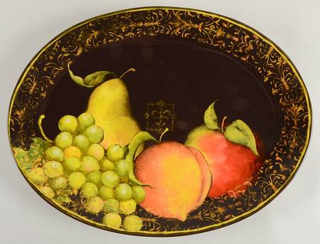 Fruit Filigree 15" Oval Serving Platter