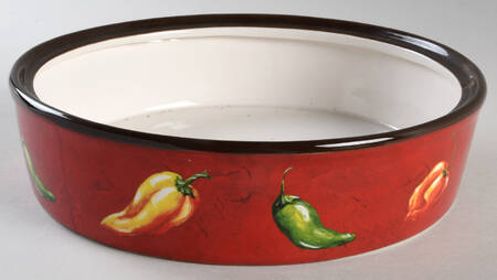 Chili Pepper Tortilla Warmer, No Lid