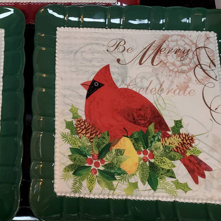 Season of Peace Square Dinner Plate