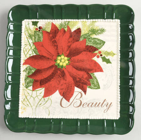 Season of Peace Square Dinner Plate