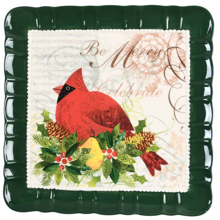 Season of Peace Square Salad Plate
