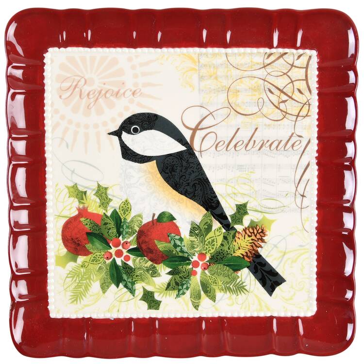 Season of Peace Square Salad Plate