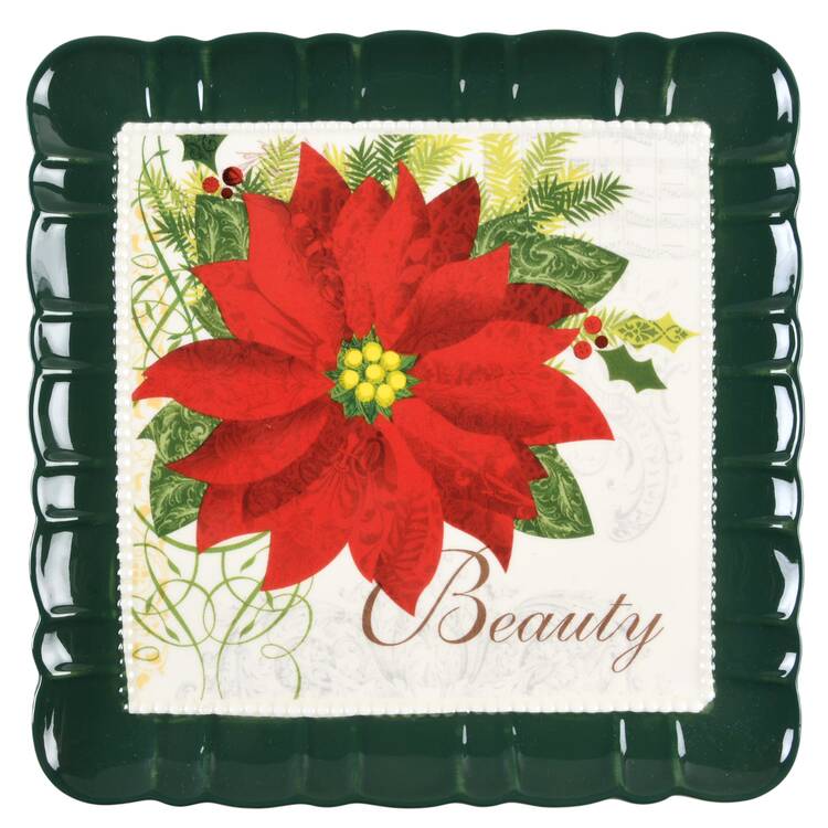 Season of Peace Square Salad Plate