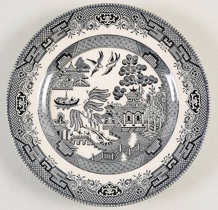 Midnight Willow Salad Plate