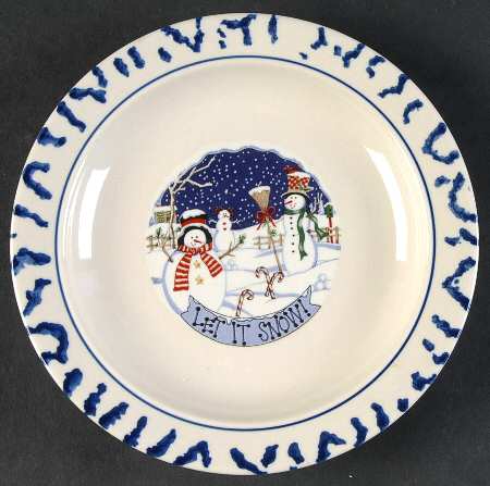 Let It Snow Bread & Butter Plate