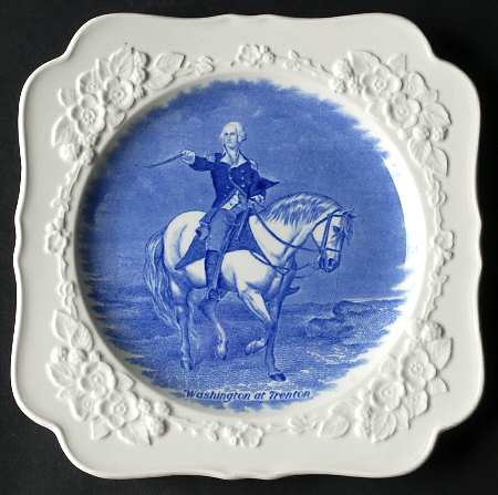 Colonial Times Blue (Embossed) by Crown Ducal