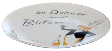 Reindeer Games Salad/Dessert Plate