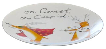Reindeer Games Salad/Dessert Plate