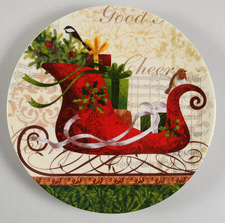 Winter Garden 9" Plate for 2 Tier Server