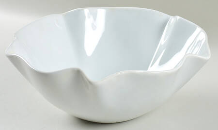 Whiteware Ruffle 11" Round Serving Bowl
