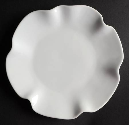 Whiteware Ruffle Salad Plate