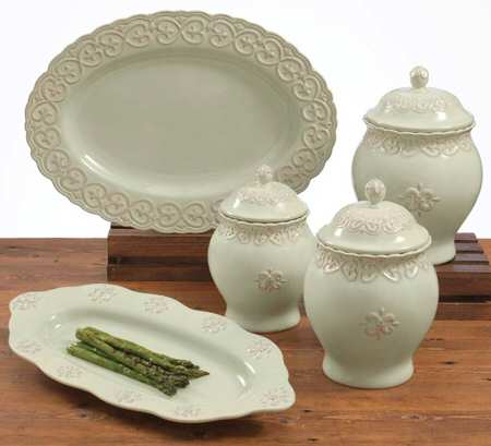 Adeline Green 18" Oval Serving Platter