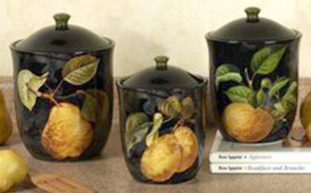 Damask Fruit Medium Canister & Lid