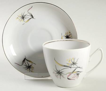 054102 Flat Cup & Saucer Set