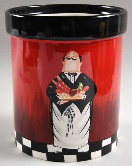 Dinner Is Served (No Words) Extra Large Canister No Lid