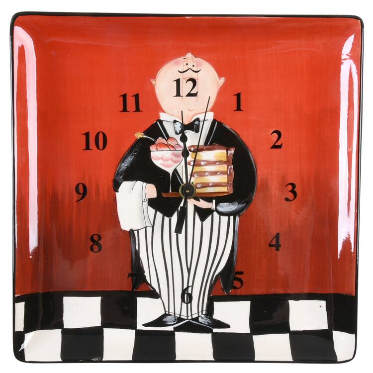 Dinner Is Served (No Words) 1-2" depth  Clock Plate HC
