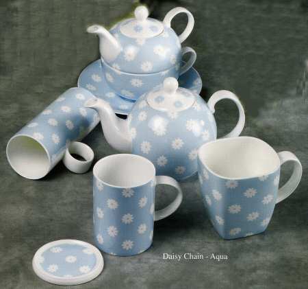Daisy Chain Aqua by Crown Trent