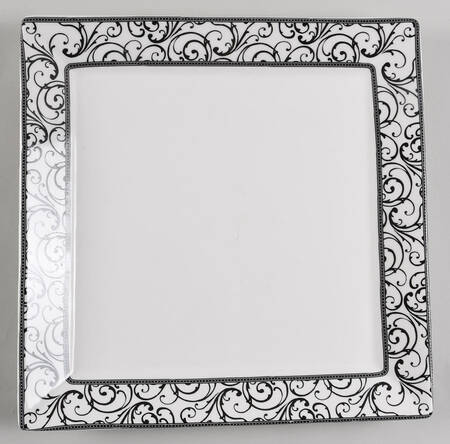 Veluto Black 12" Square Serving Platter