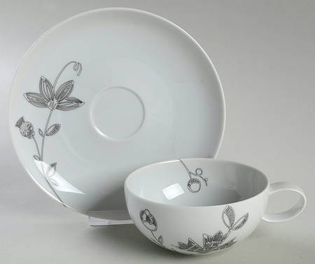 Kemi Flat Cup & Saucer Set