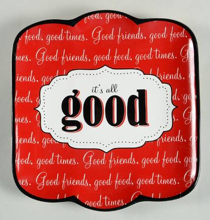 Eat at Mom's Square Salad/Dessert Plate