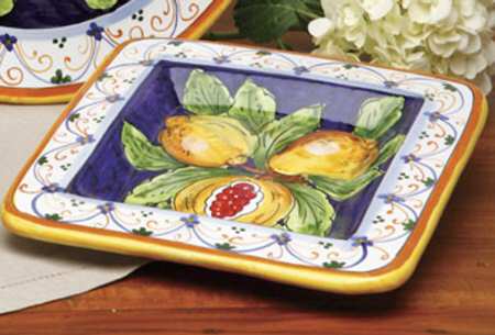 Melagrana (Pomegranate) 10" Square Plate