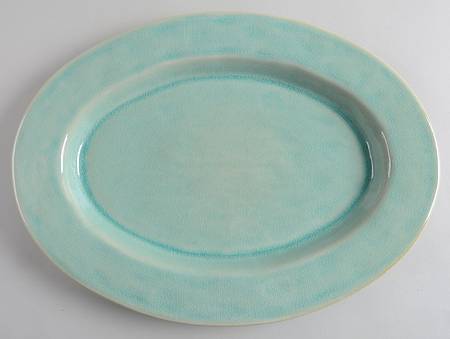 Corsica Aqua Marine 15" Oval Serving Platter