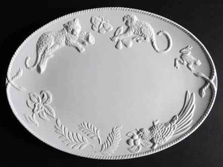 Jaguar Blanc 16" Oval Serving Platter