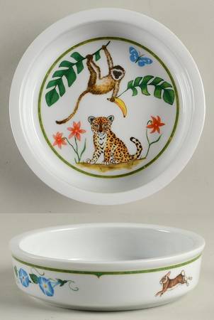 Monkey Magic Child's Bowl by Lynn Chase