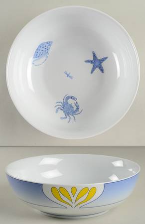 Beachcomber 9" Round Serving Bowl
