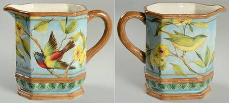 Botanical Birds 80 Oz Pitcher