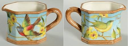Botanical Birds Creamer