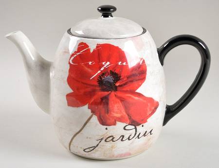 Midnight Poppy Teapot & Lid