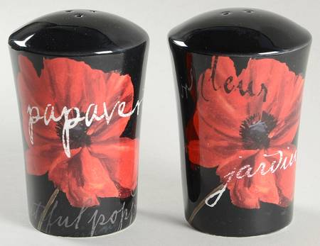 Midnight Poppy Salt & Pepper Set
