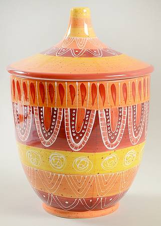 Tapas Biscuit Barrel & Lid