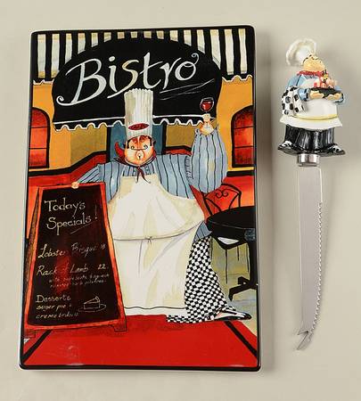Trattoria 2 Piece Cheese Dish and Knife Set